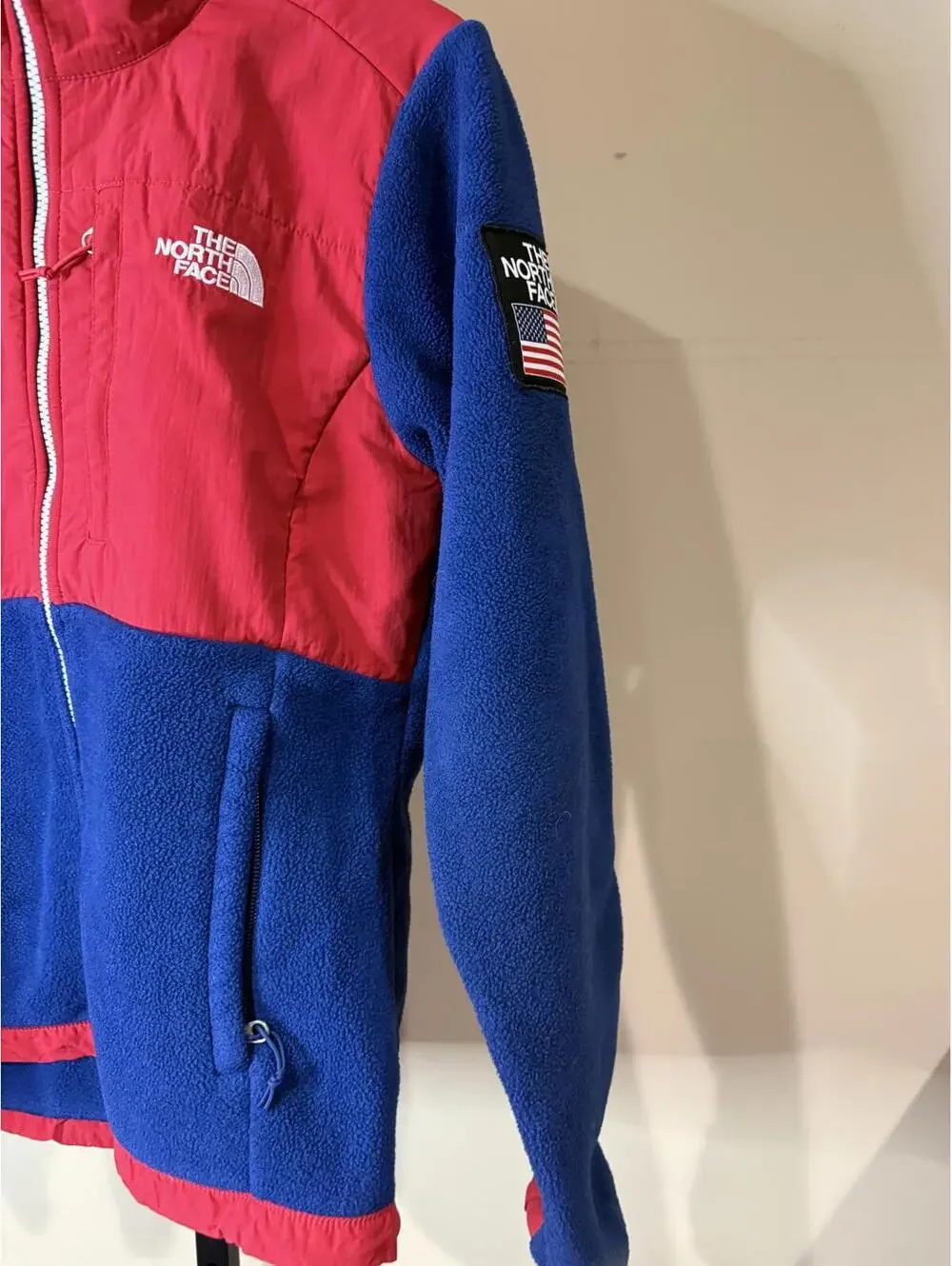 The North Face Women's Fleece Jacket Blue and Red RU 14 Denali